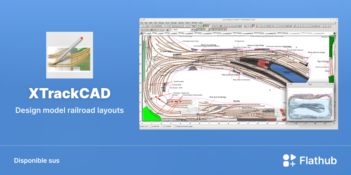 Installar XTrackCAD sus Linux | Flathub