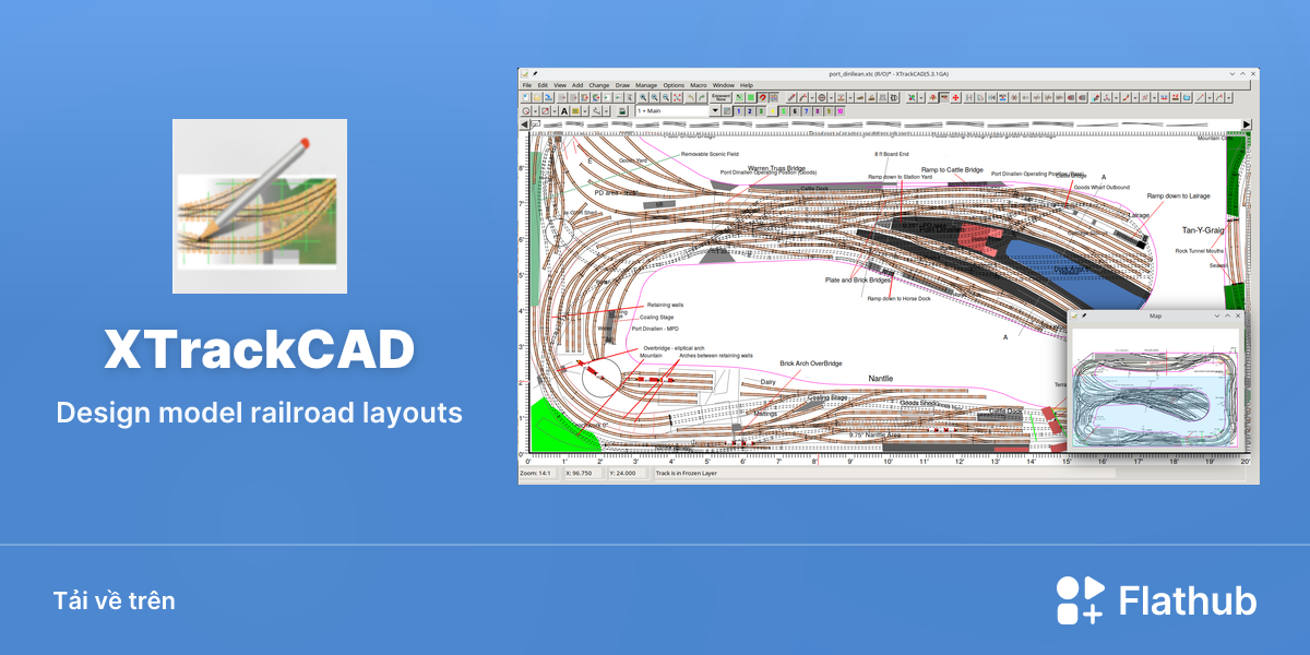 Cài đặt XTrackCAD trên Linux | Flathub
