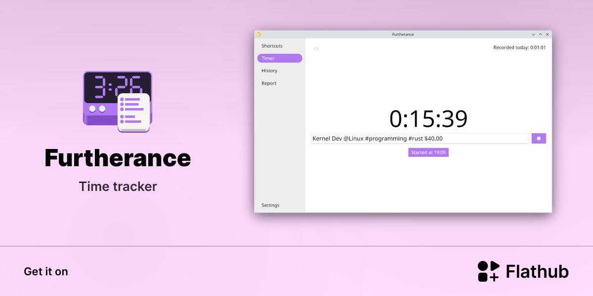 Install Furtherance on Linux | Flathub