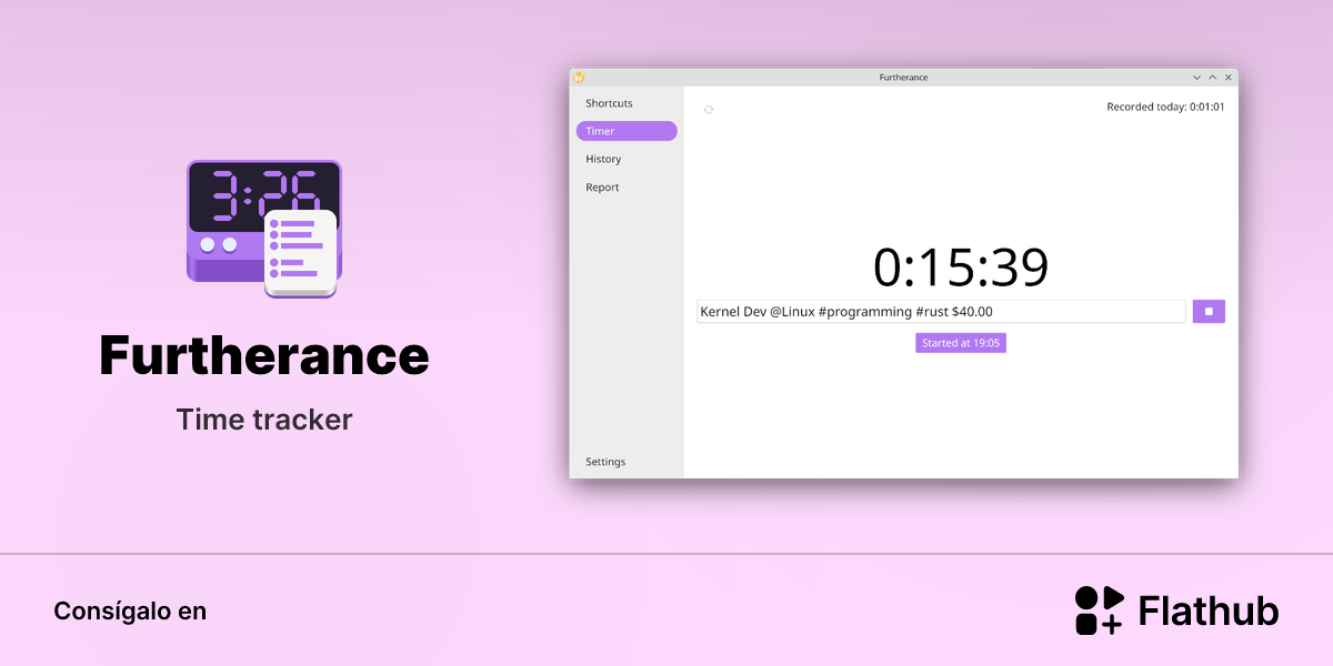Instalar Furtherance en Linux | Flathub