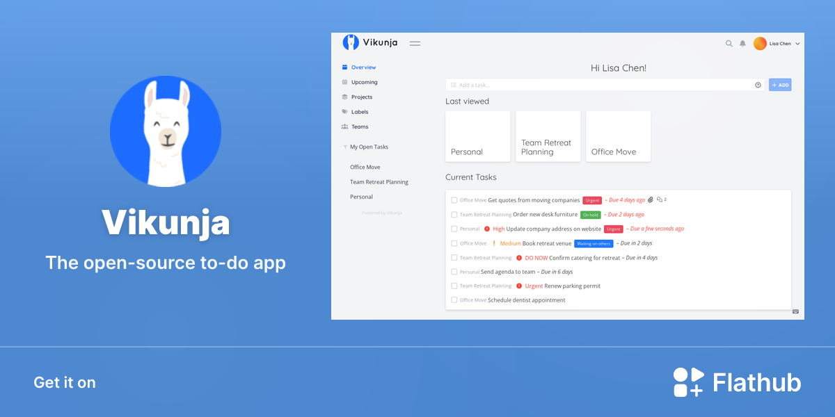 Install Vikunja on Linux | Flathub