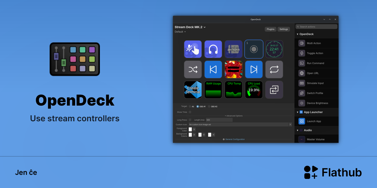 Instali OpenDeck sur Linux | Flathub