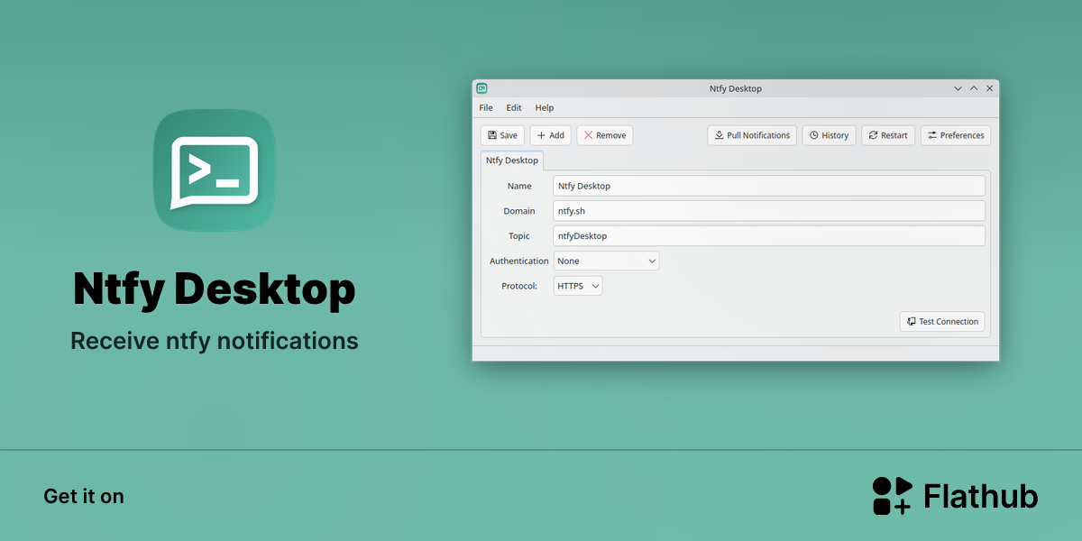 Install Ntfy Desktop on Linux | Flathub
