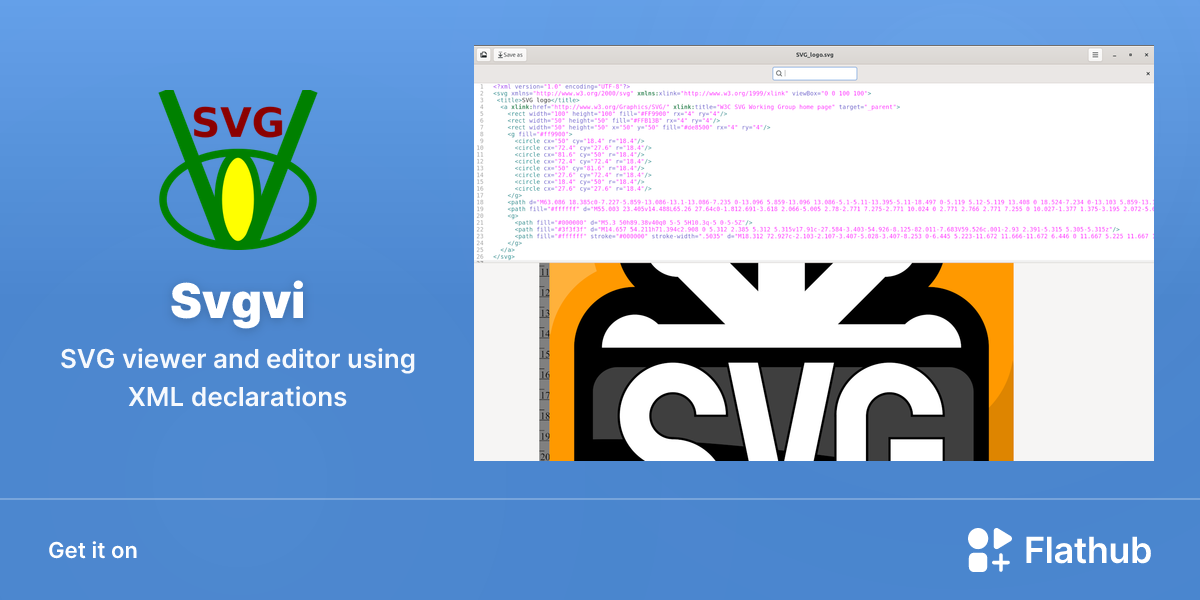 Install svgvi on linux flathub