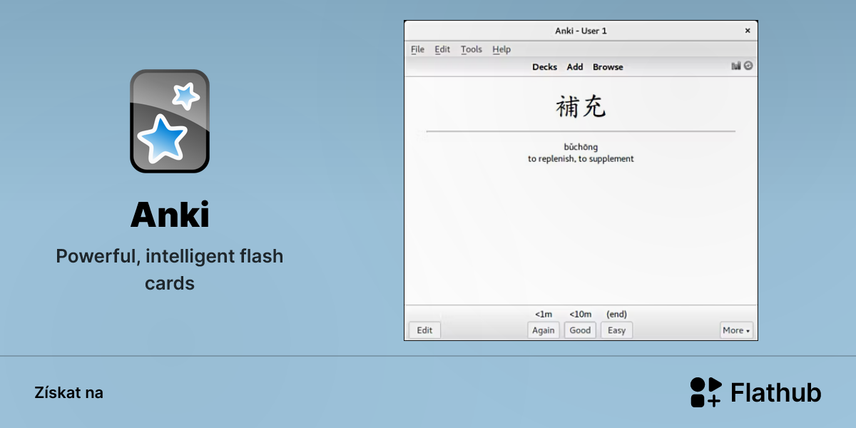 Nainstalovat aplikaci Anki na Linux | Flathub