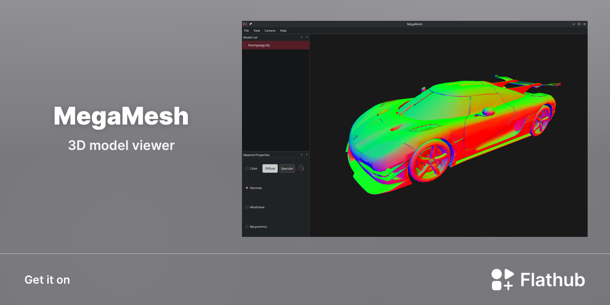 Install MegaMesh on Linux | Flathub