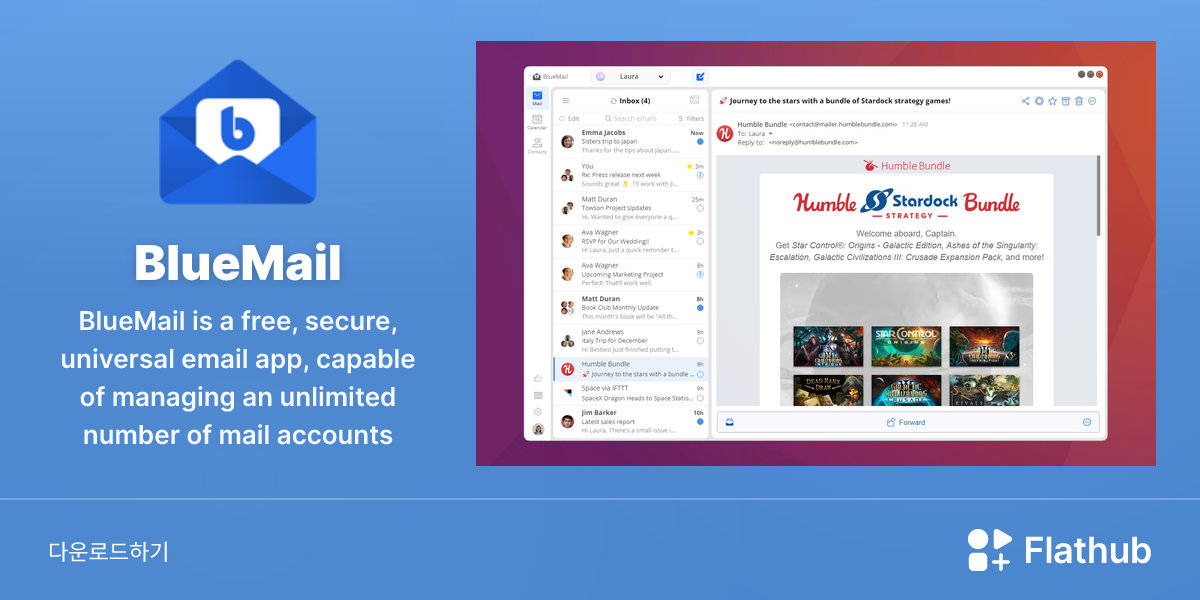 Install BlueMail on Linux | Flathub