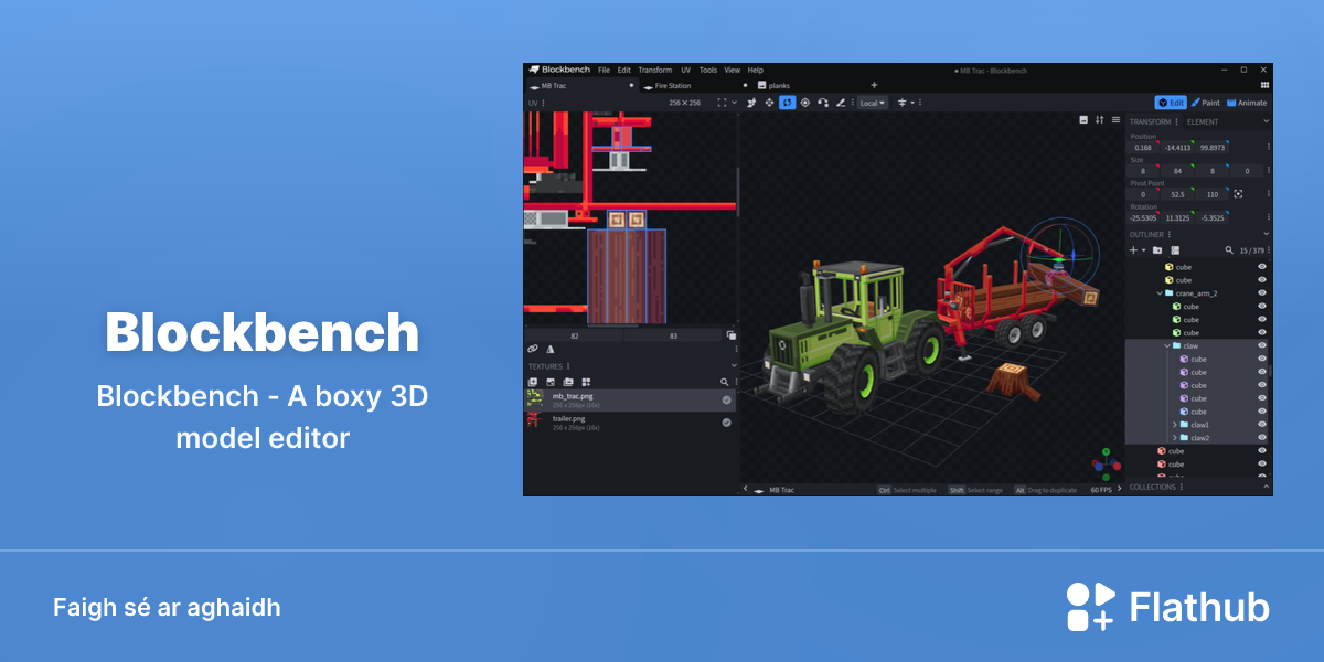Suiteáil Blockbench ar Linux | Flathub