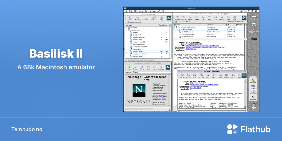Instalar Basilisk II no Linux | Flathub