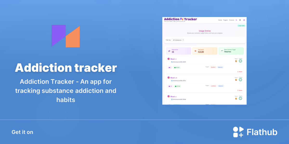 Install Addiction tracker on Linux | Flathub