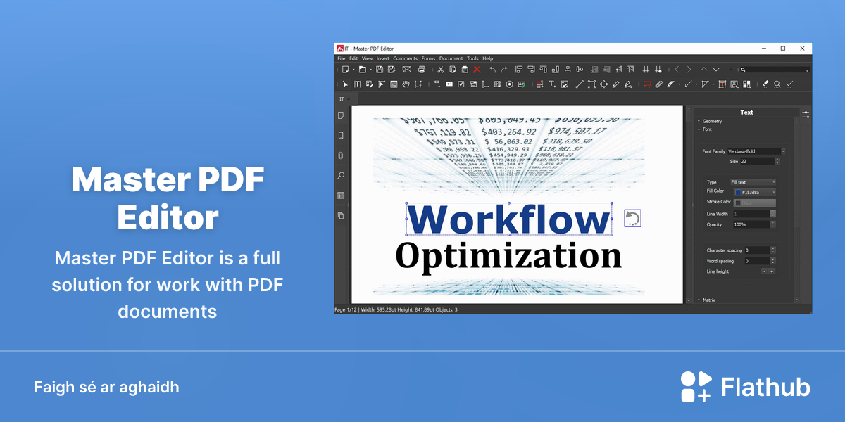 Suiteáil Master PDF Editor ar Linux | Flathub