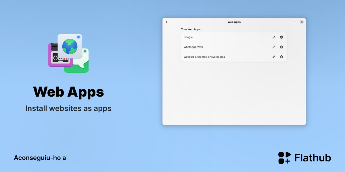 Instal·leu Web Apps a Linux | Flathub