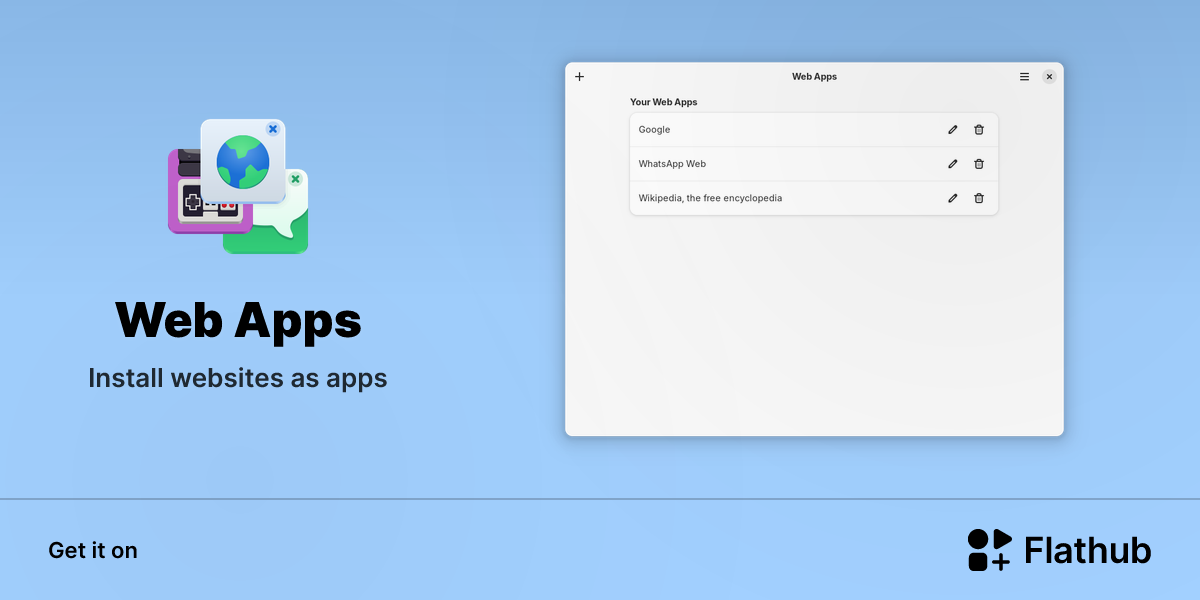Install Web Apps on Linux | Flathub