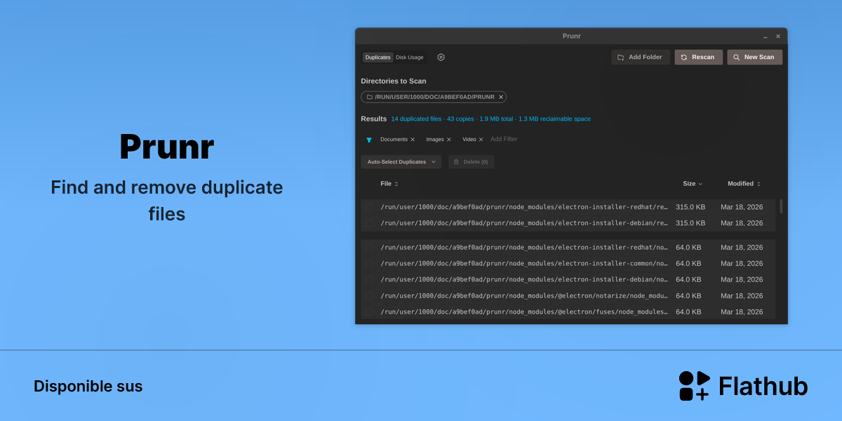 Installar Prunr sus Linux | Flathub