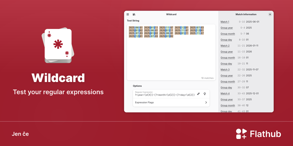 Instali Wildcard sur Linux | Flathub