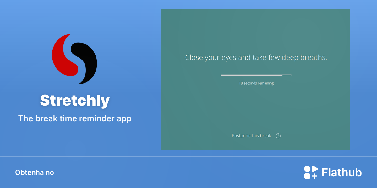 Instalar Stretchly no Linux | Flathub