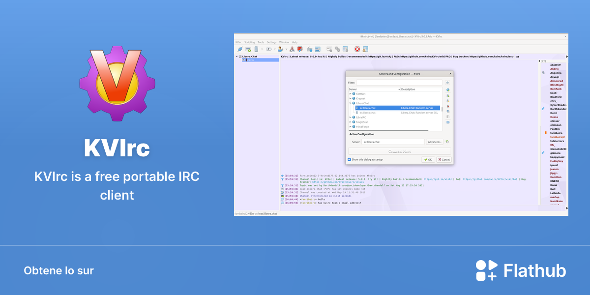 Installar KVIrc sur Linux | Flathub