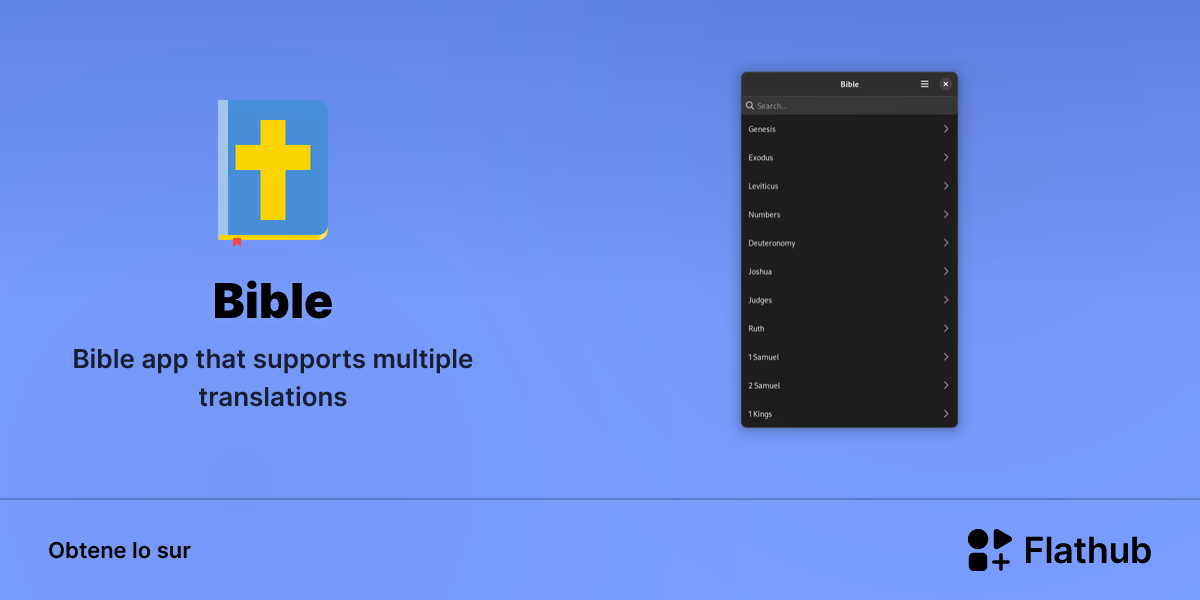 Installar Bible sur Linux | Flathub