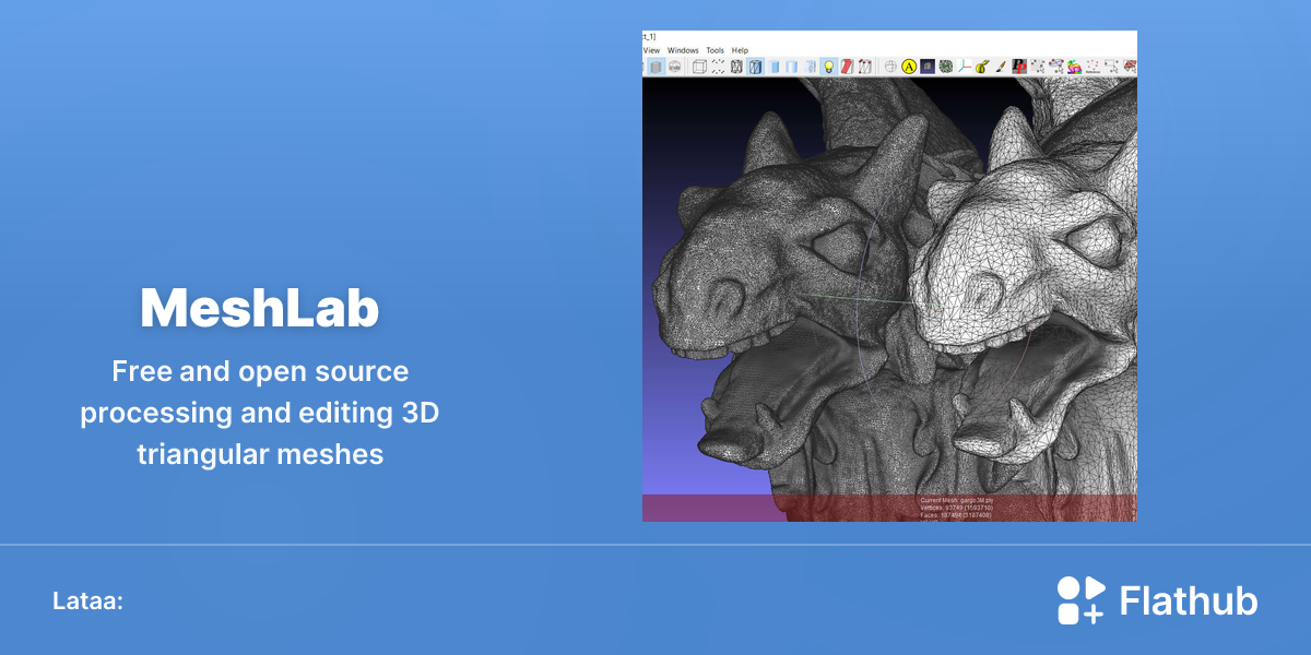 Asenna MeshLab Linuxiin | Flathub