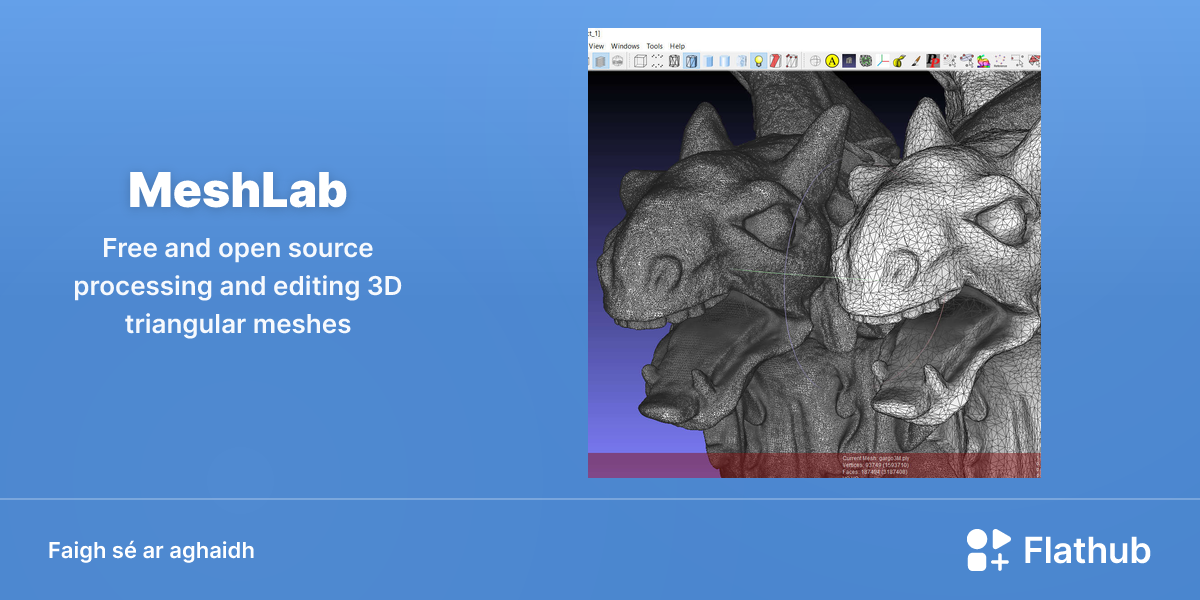 Suiteáil MeshLab ar Linux | Flathub
