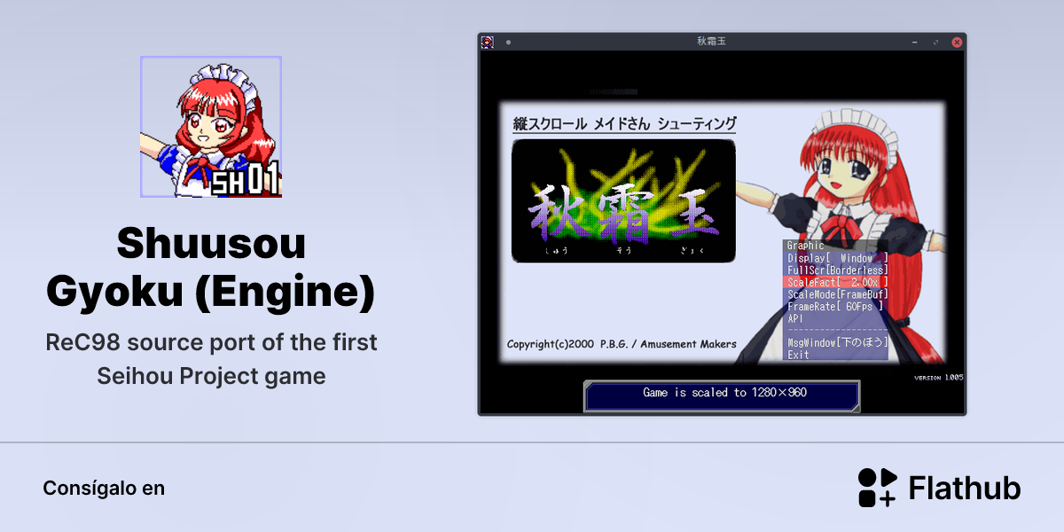 Instalar Shuusou Gyoku (Engine) en Linux | Flathub