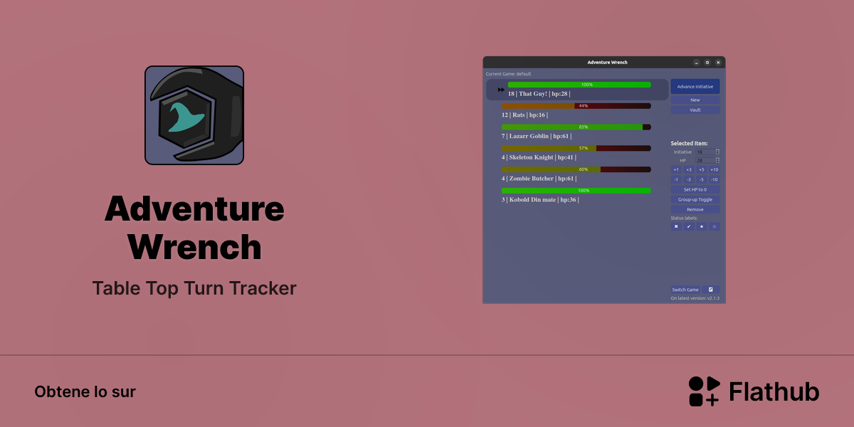 Installar Adventure Wrench sur Linux | Flathub