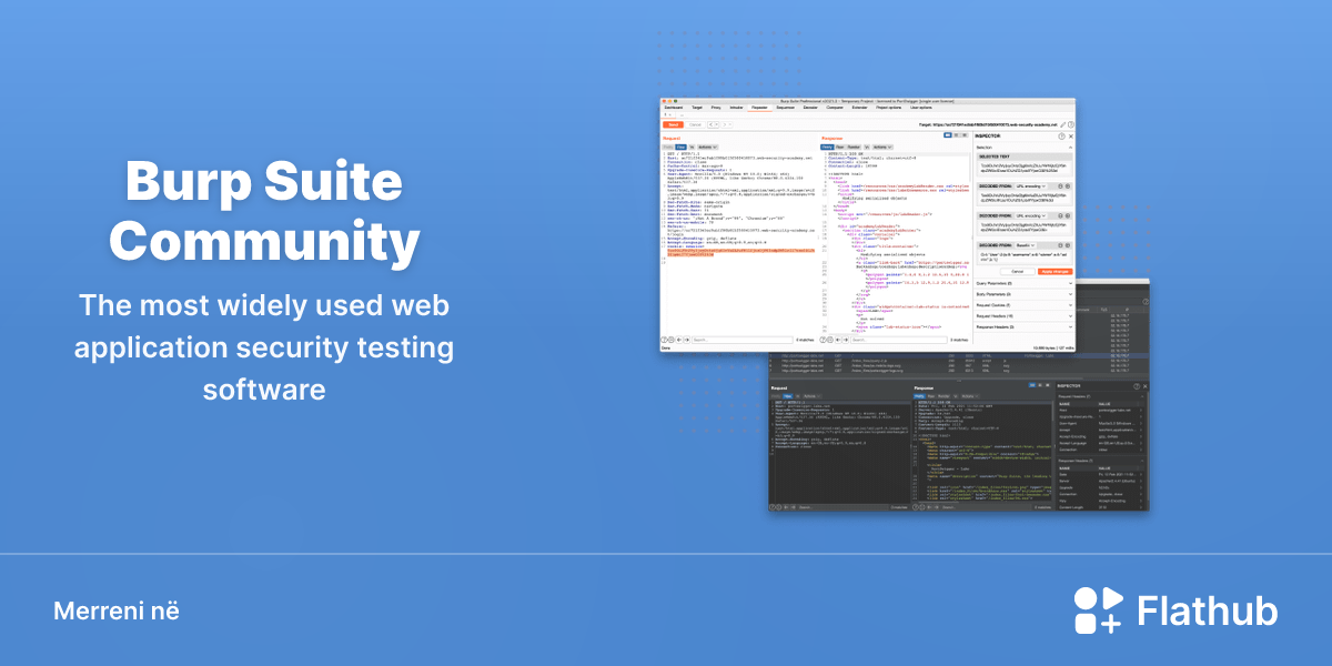 Instalojeni Burp Suite Community në Linux | Flathub