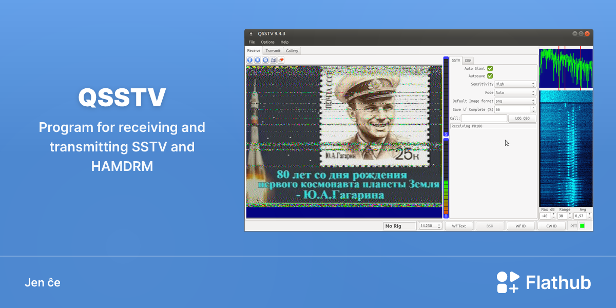 Instali QSSTV sur Linux | Flathub