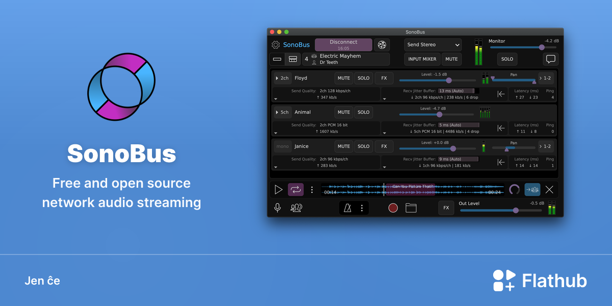 Instali SonoBus sur Linux | Flathub