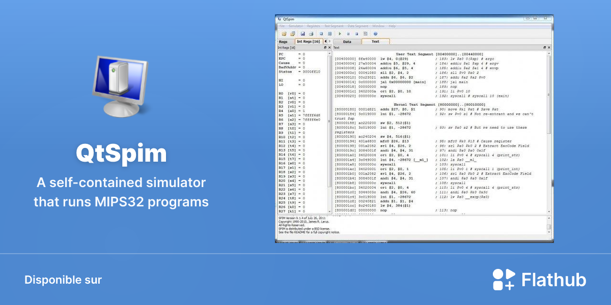 Installer QtSpim sur Linux | Flathub