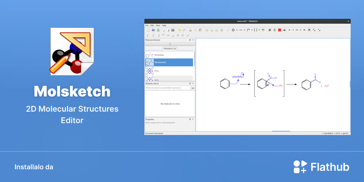 Installa Molsketch su Linux | Flathub