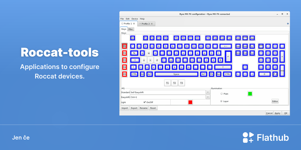 Instali Roccat-tools sur Linux | Flathub