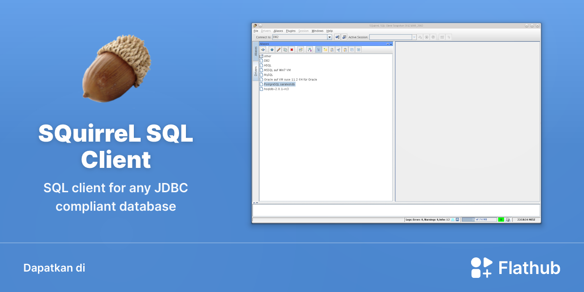 Memasang SQuirreL SQL Client di Linux | Flathub