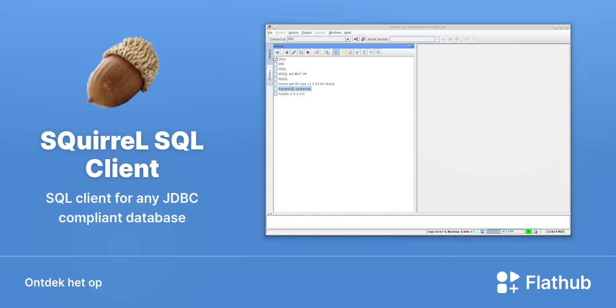 Installeer SQuirreL SQL Client op Linux | Flathub