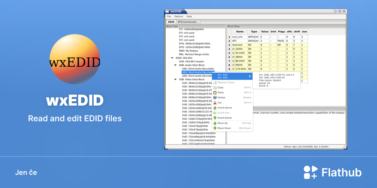 Instali wxEDID sur Linux | Flathub