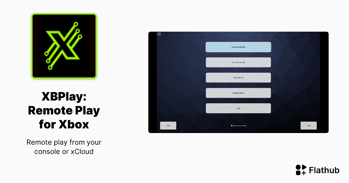 Install XBPlay Remote Play for Xbox on Linux Flathub