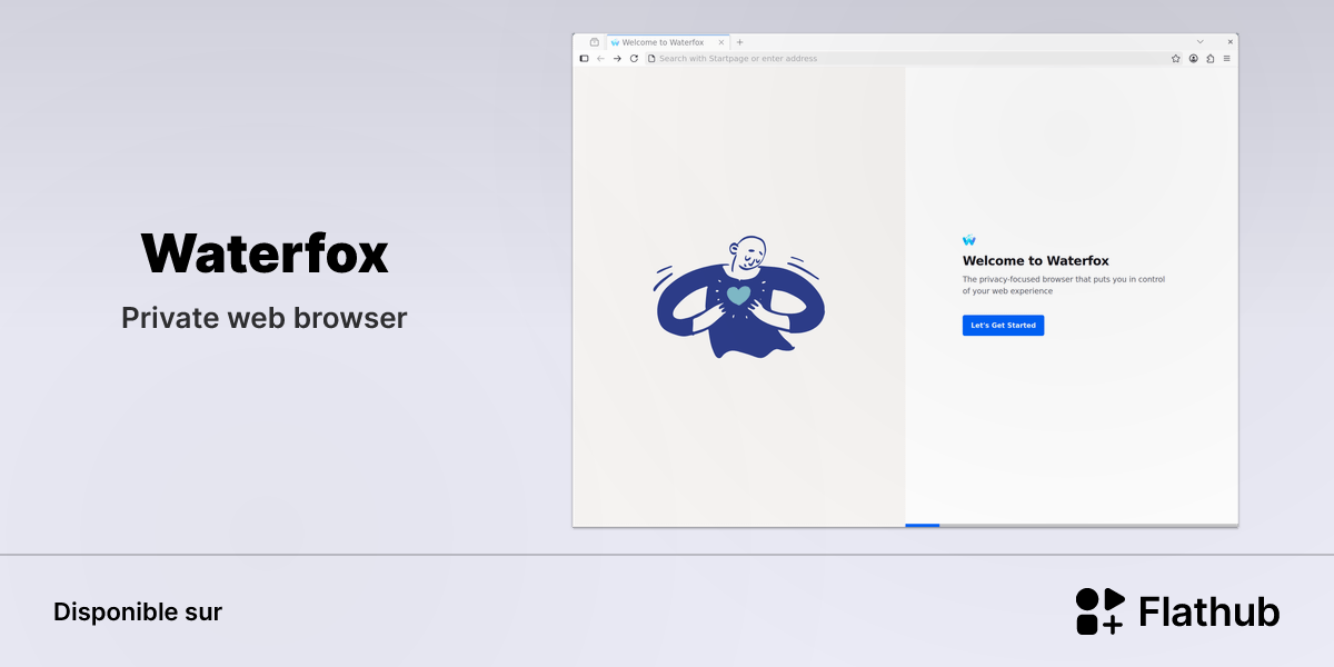Installer Waterfox sur Linux | Flathub
