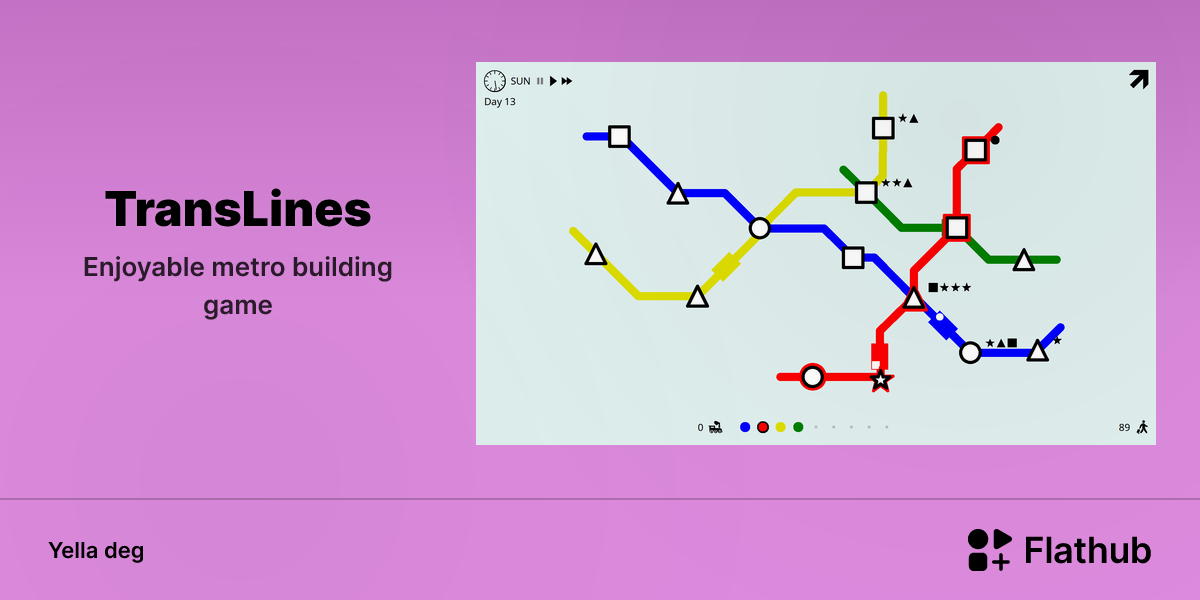 Asebded n TransLines ɣef Linux | Flathub