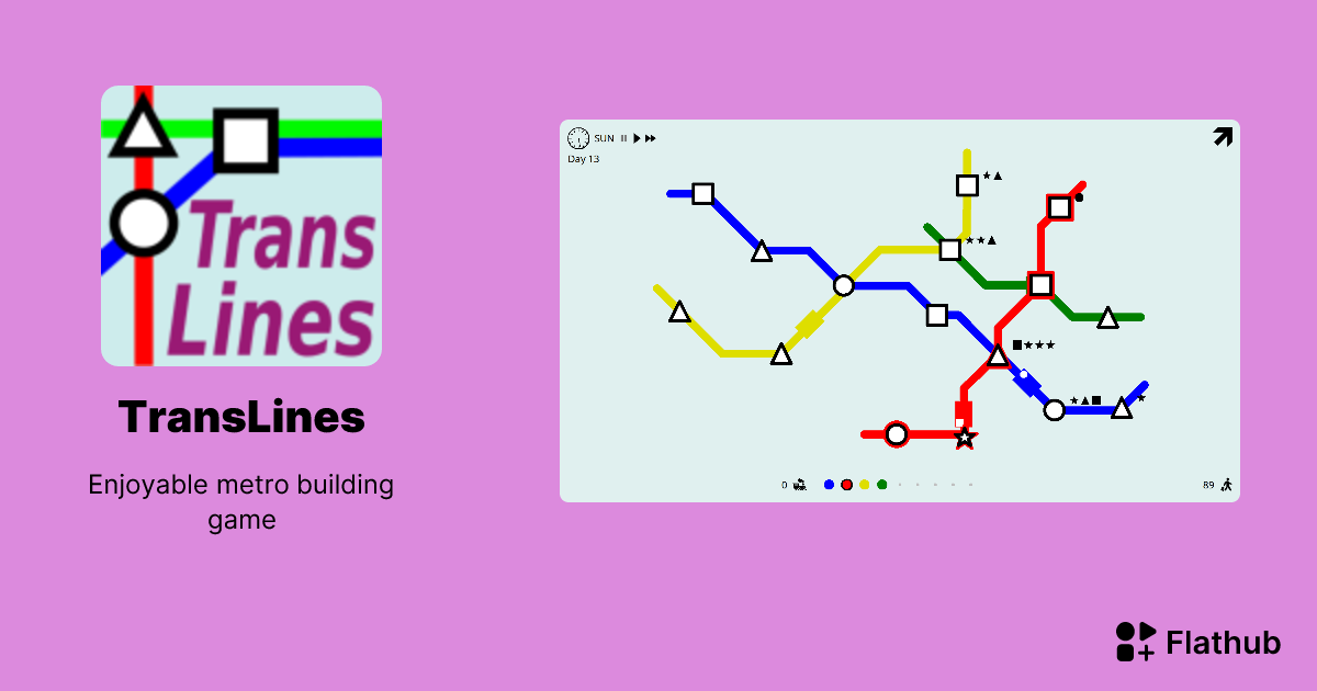 Install TransLines on Linux Flathub