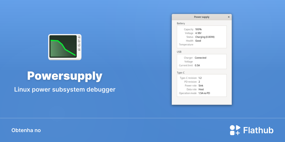 Instalar Powersupply no Linux | Flathub