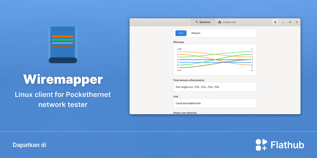 Memasang Wiremapper di Linux | Flathub