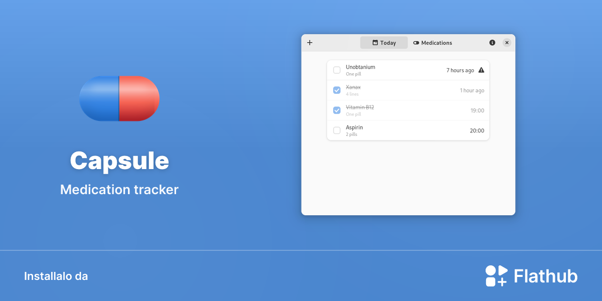 Installa Capsule su Linux | Flathub