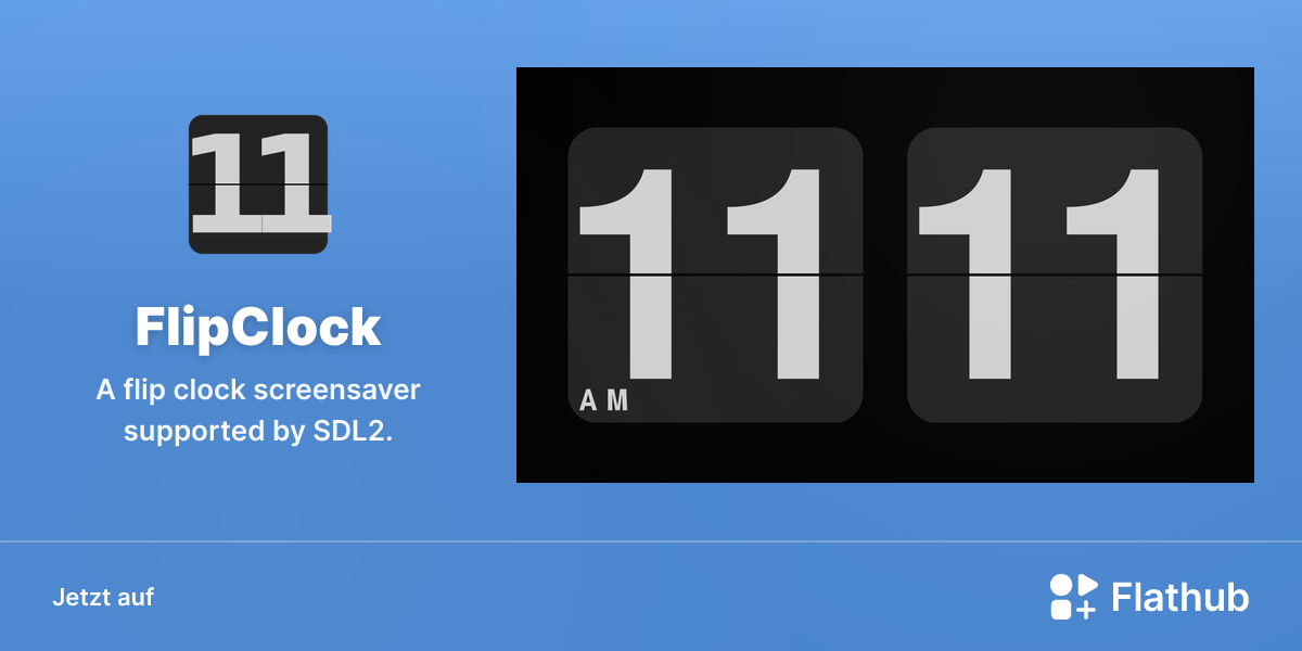 FlipClock auf Linux installieren | Flathub