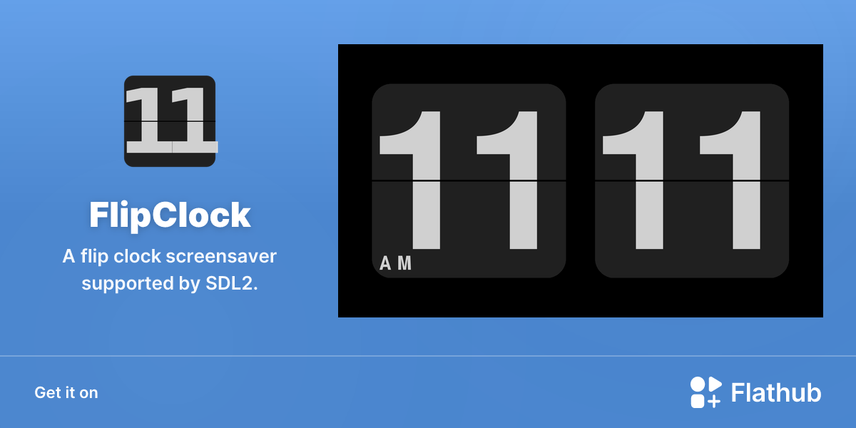 Install FlipClock on Linux | Flathub