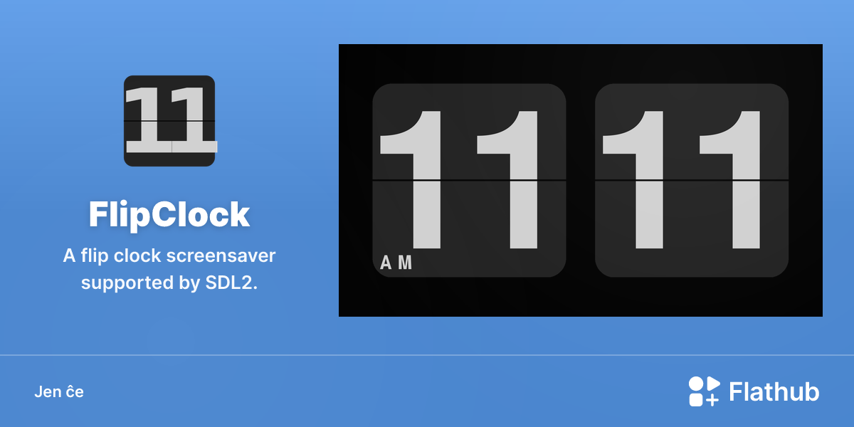 Instali FlipClock sur Linux | Flathub