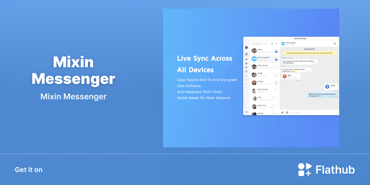 Install Mixin Messenger on Linux | Flathub
