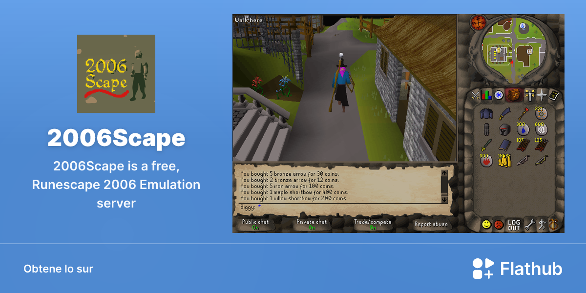 Installar 2006Scape sur Linux | Flathub