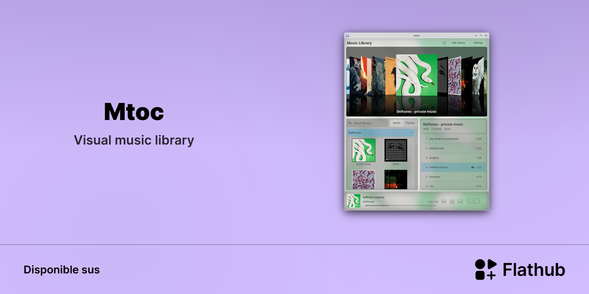 Installar Mtoc sus Linux | Flathub