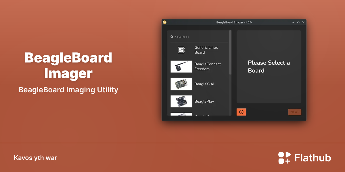 Lea BeagleBoard Imager war Linux | Flathub