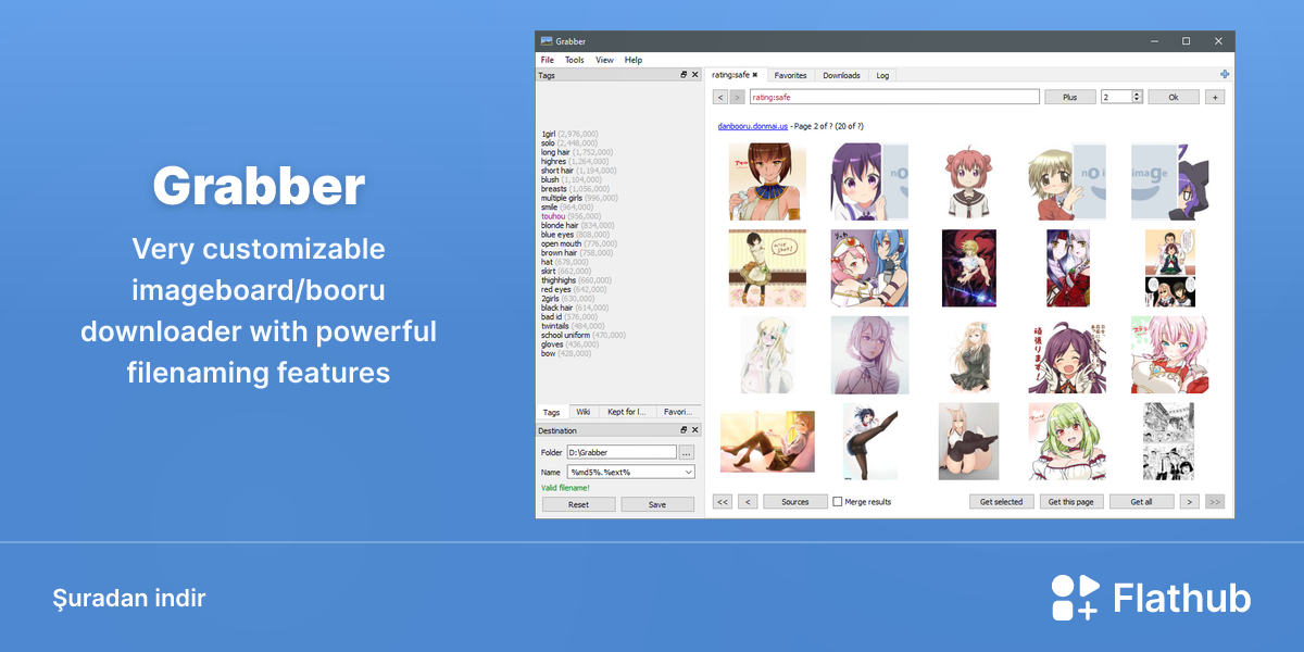 Grabber uygulamasını Linux'ta kur | Flathub